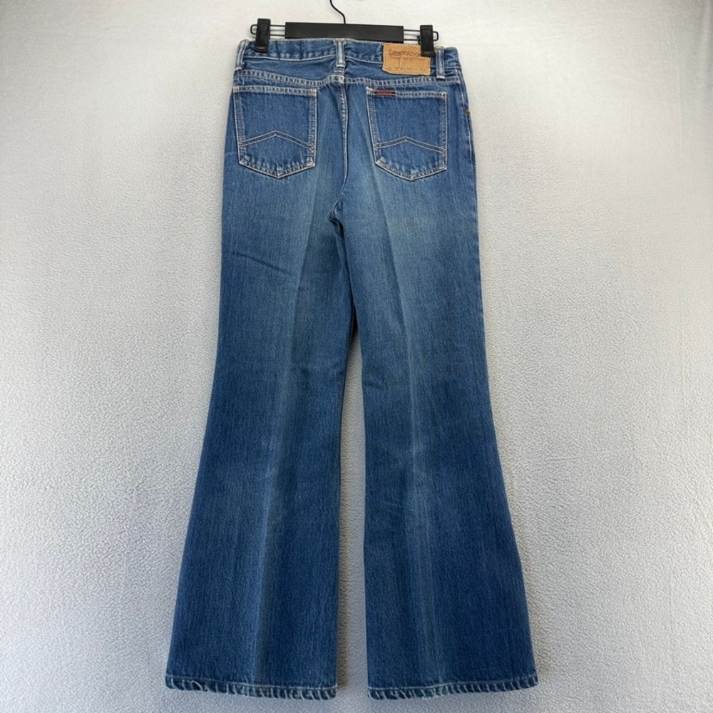 Vintage Texwood Jeans Men's FITS 27x27 Blue Flared Bell Bottom Wide Leg USA made